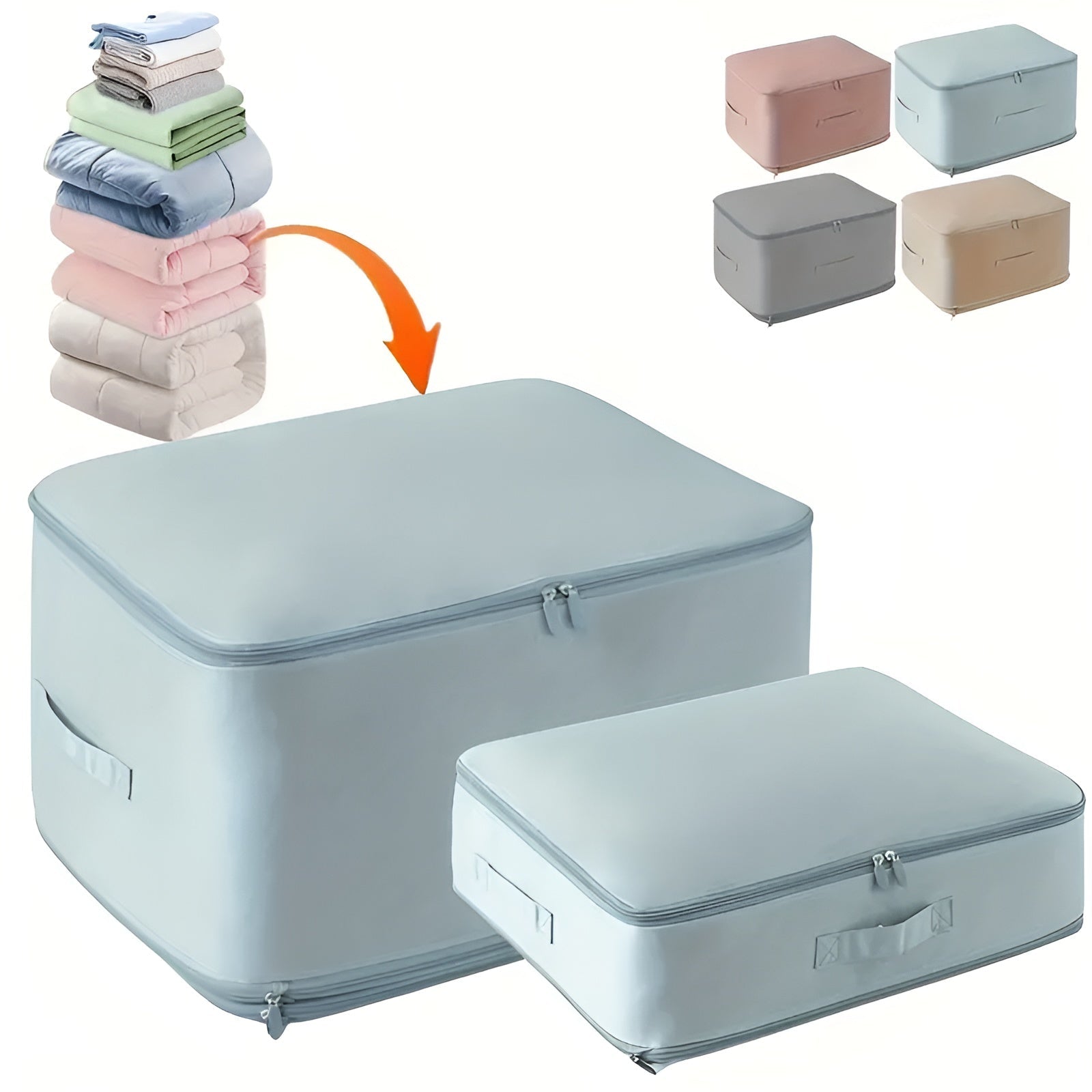 Faltbare Kompressions - Aufbewahrungstasche - Schlafzimmer - Blau - Voldeva