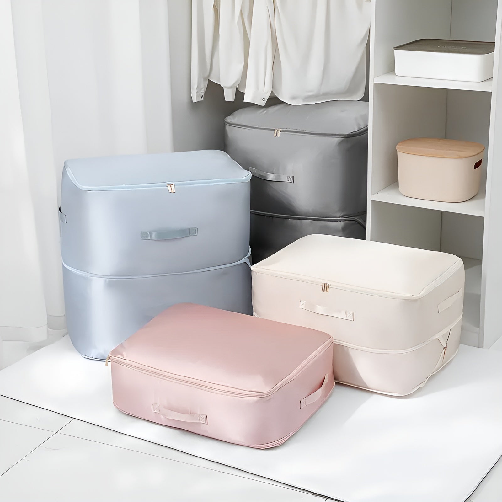 Faltbare Kompressions - Aufbewahrungstasche - Schlafzimmer - Blau - Voldeva