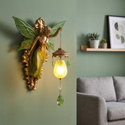 Dekorative Wandleuchte in Form einer Feenskulptur - Wandlampe - Voldeva