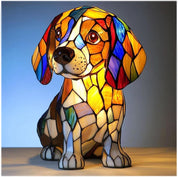 Finn – LED Nachtlampe mit Hunde Design - Tischlampen - Beagle - Voldeva