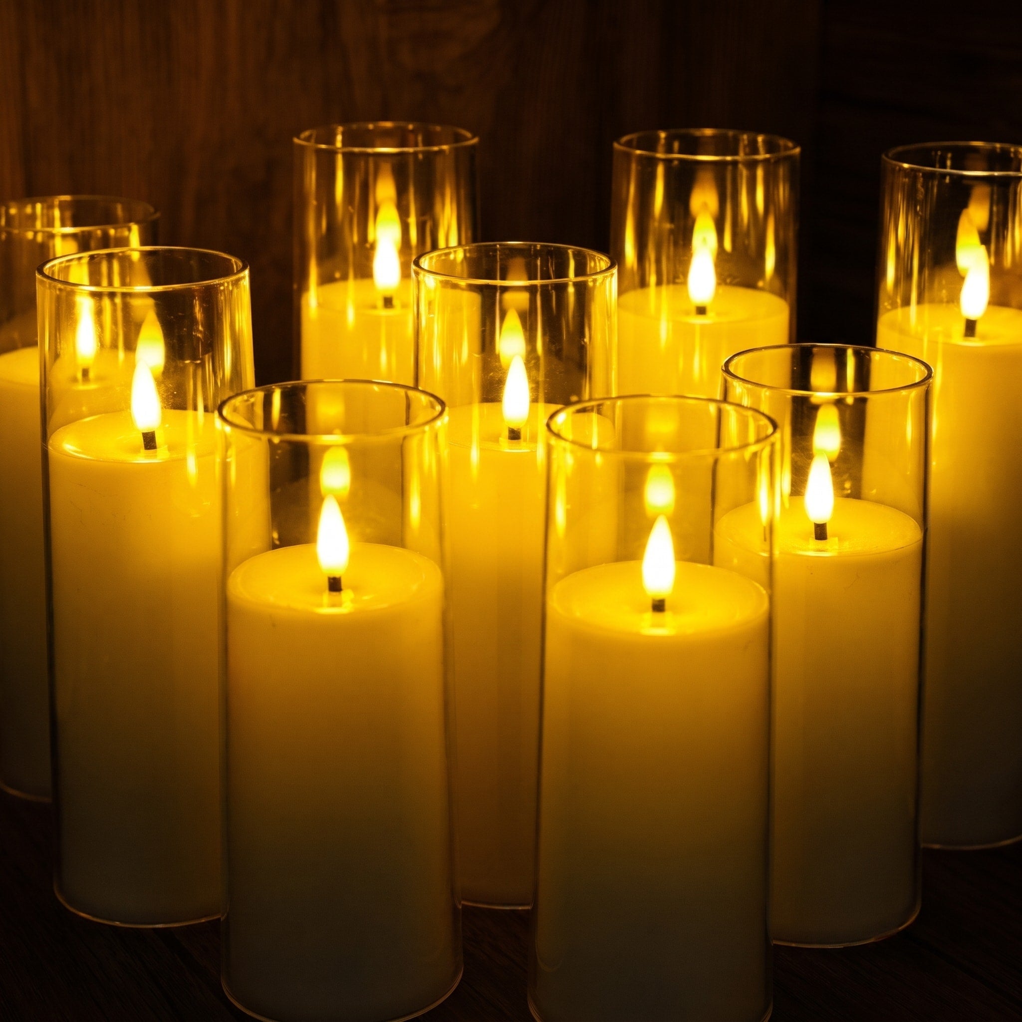 Flammenlose LED Kerzen im 9er Set - Flameless Candles - Voldeva