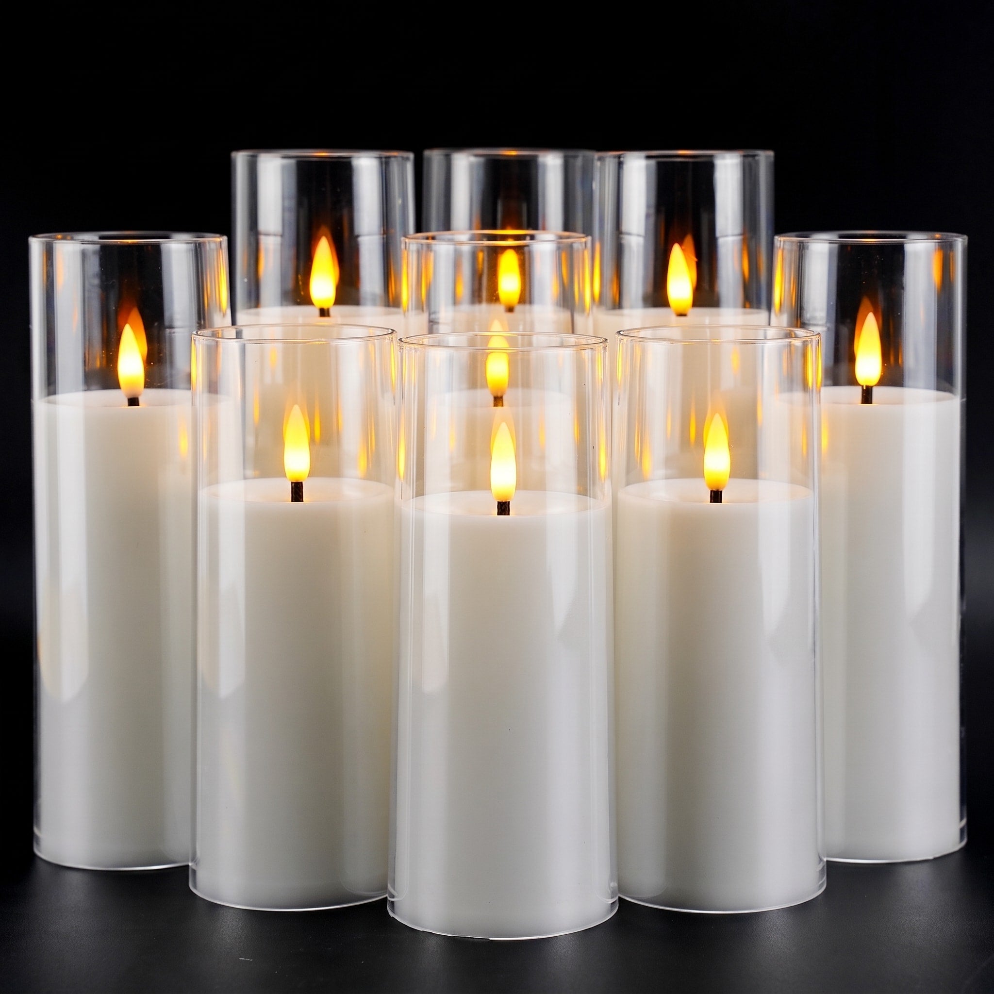 Flammenlose LED Kerzen im 9er Set - Flameless Candles - Voldeva