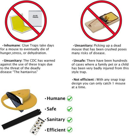 Flip N Slide - Eimerdeckel - Mausefalle für sicheren Haushalt - Flip N Slide Bucket Lid Mouse Trap - Voldeva