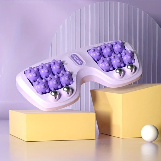Fußmassagegerät aus Edelstahl | Vier - Rollen - Massager für Entspannung - Fußmassagegerät - Voldeva
