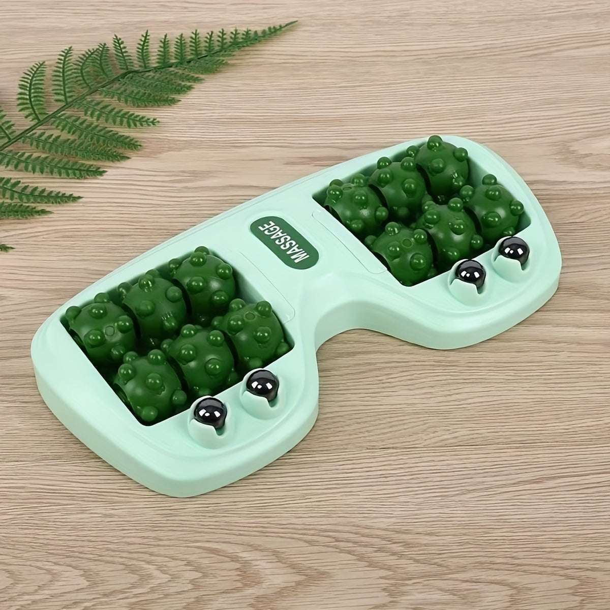 Fußmassagegerät aus Edelstahl | Vier - Rollen - Massager für Entspannung - Fußmassagegerät - Voldeva