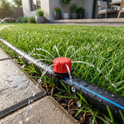 Garten Tröpfchenbewässerungs - Set mit automatischem Wasseruhrtimer - Gartentropfbewässerung - 5 Meter - Voldeva