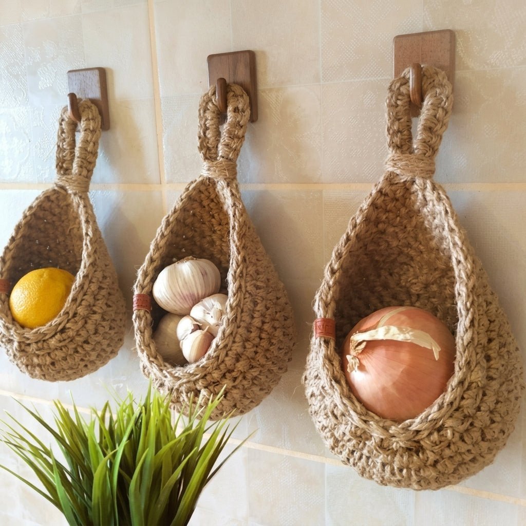 Geflochtener Hänge-Aufbewahrungskorb Landhausstil - Household Storage Baskets - Klein - Voldeva