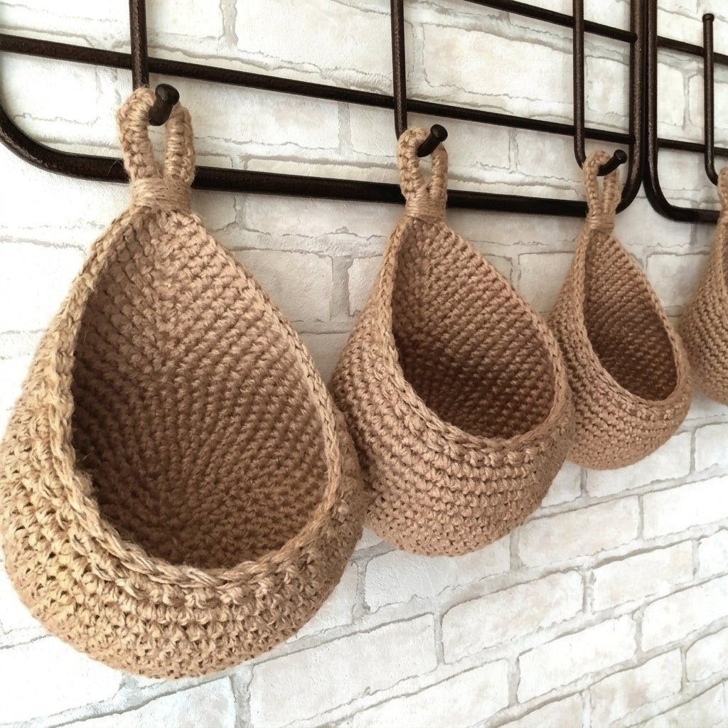 Geflochtener Hänge-Aufbewahrungskorb Landhausstil - Household Storage Baskets - Klein - Voldeva
