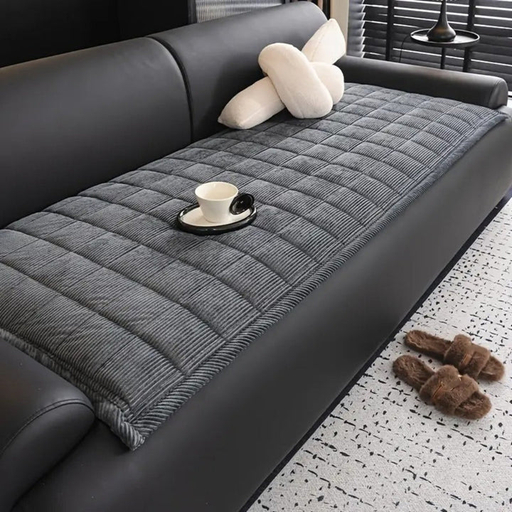 Gequiltete Sofaschutzmatte Mit Rutschfestem Design - Wohnzimmer - Voldeva