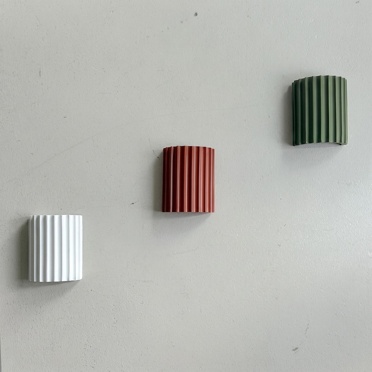 Geriffelte Wandleuchte mit gerippter Struktur im Säulendesign - Wall Light Fixtures - Orange - Voldeva