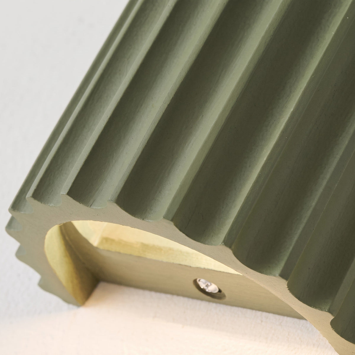 Geriffelte Wandleuchte mit gerippter Struktur im Säulendesign - Wall Light Fixtures - Grün - Voldeva
