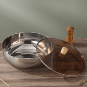 Große Rührschüssel mit Glasdeckel - Schüssel - Voldeva