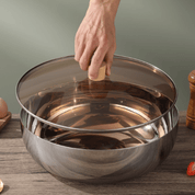 Große Rührschüssel mit Glasdeckel - Schüssel - Voldeva