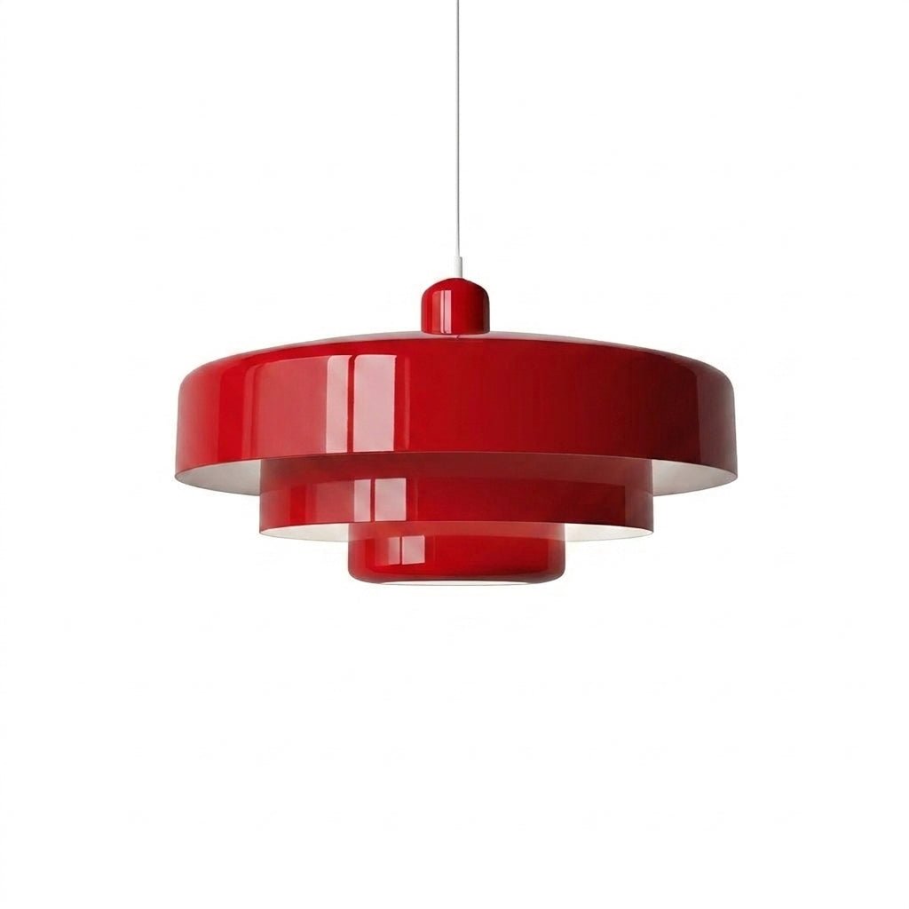 Hängeleuchte im Modernen Dreischichtigen Design - Pendelleuchten - Rot - Voldeva