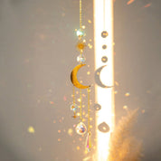 Hängender Kristall Suncatcher Mond und Sterne Design - Sonnenfänger - Eclipse - Voldeva
