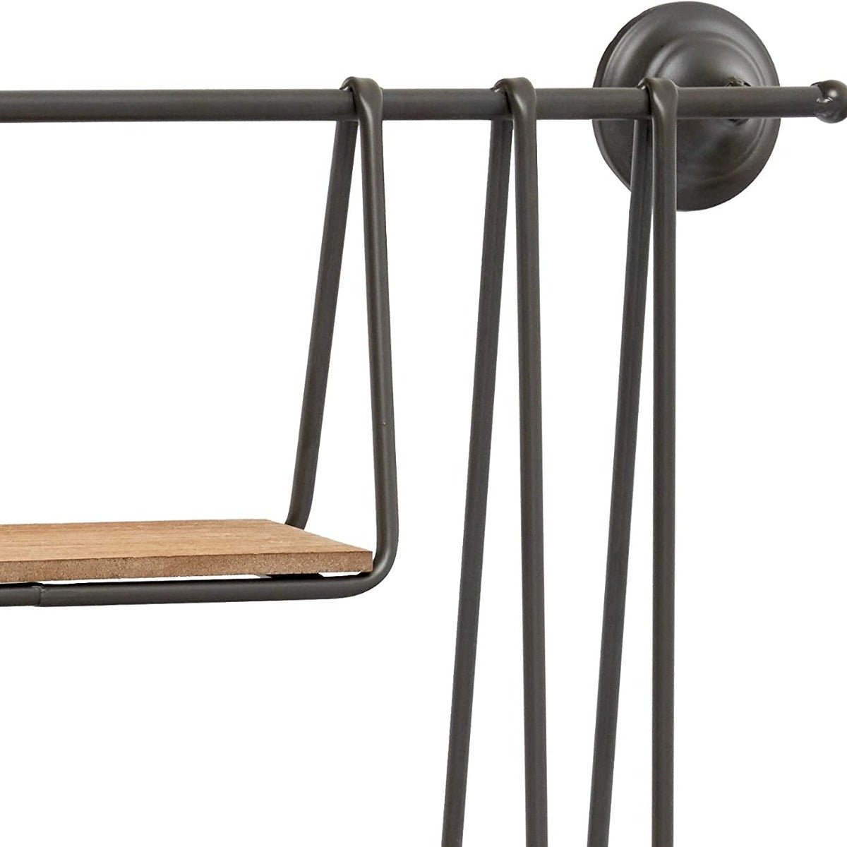 Hängeregal mit drei Ebenen aus Metall und Holz - Rack Wall Shelves & Ledges - Voldeva