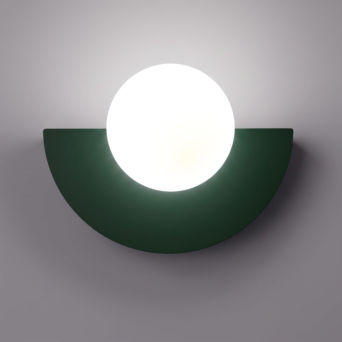 Halbrunde Wandleuchte im minimalistischen Design - Wall Light Fixtures - Grün - Voldeva