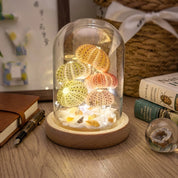 Handgefertigte DIY Igel - Nachtleuchte unter Glaskuppel - Nachtleuchte - Voldeva