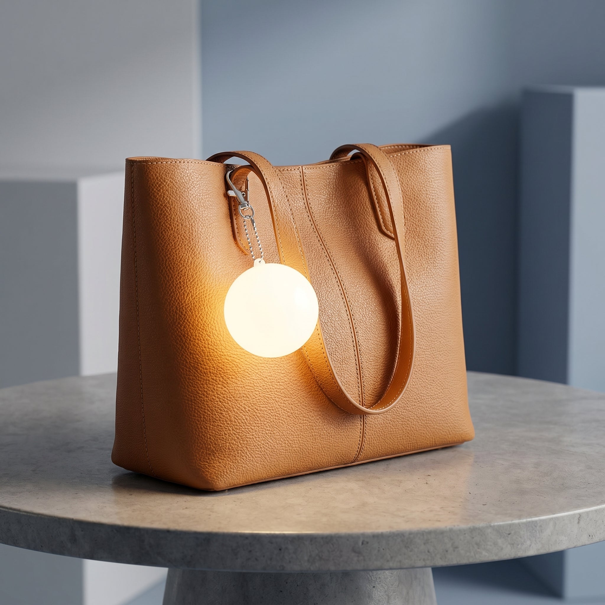 Handliches Mini - Nachtlicht für Handtaschen - Leuchtende Handtasche - Rund - Voldeva