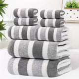 Handtuch Set aus weichem Vlies für Bad und Wellness