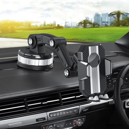 Handyhalterung Auto 360° Rotation Saugnapf Einhandbedienung Universal - Electronics & Gadgets - Voldeva