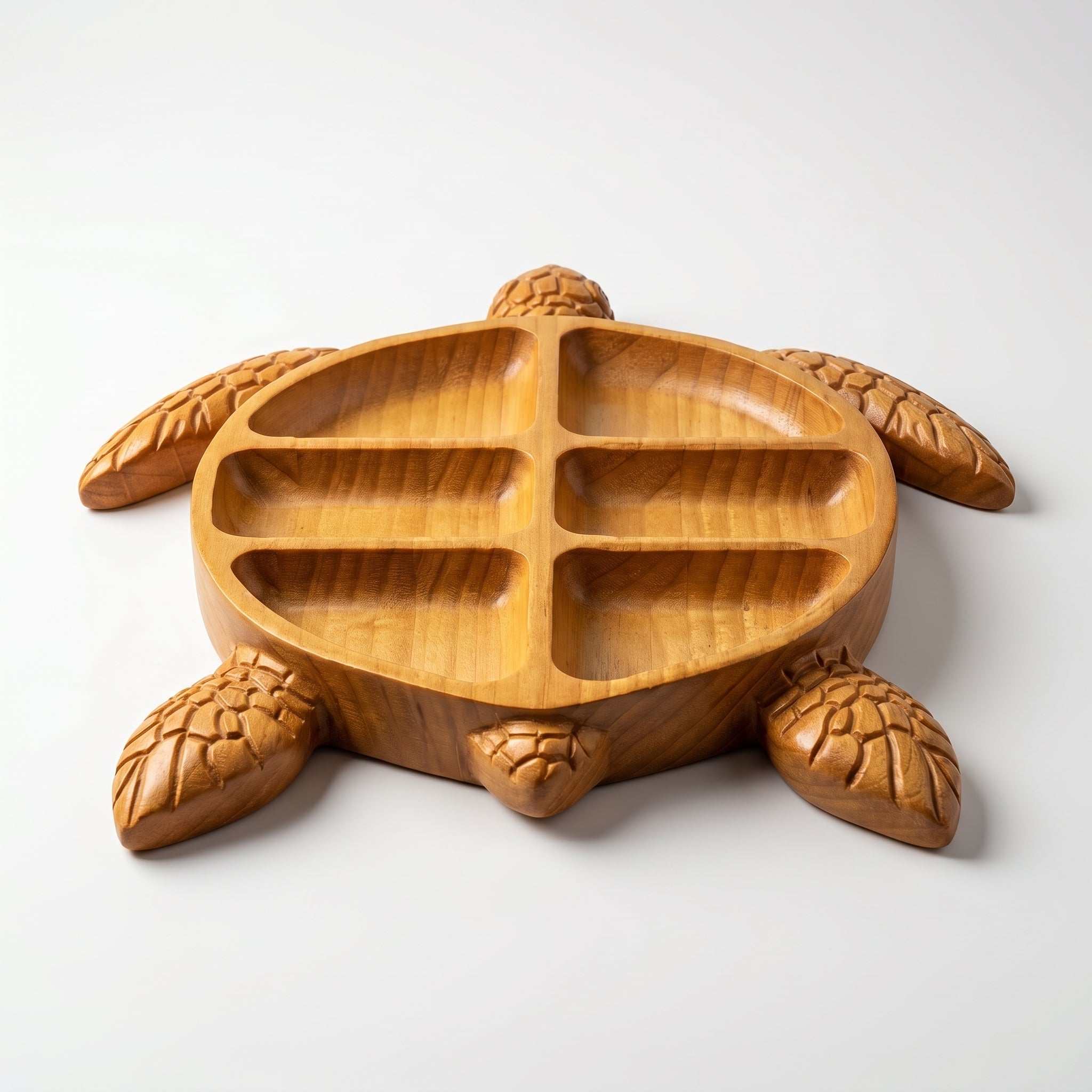 Holz Serviertablett in Schildkrötenform - Serviertablett - Voldeva