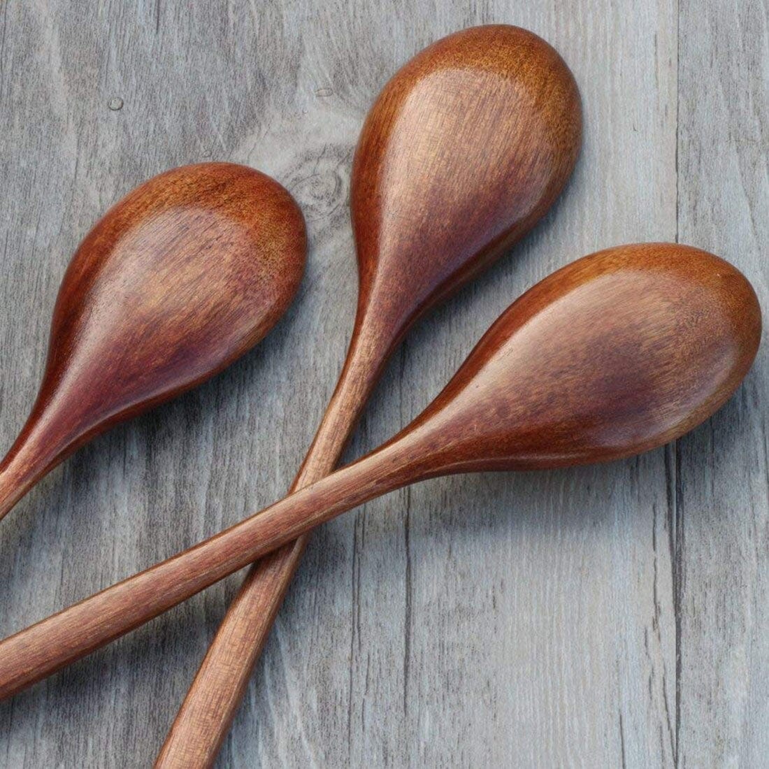 Natürliche Holzlöffel mit langem Stiel - Holzlöffel - Voldeva