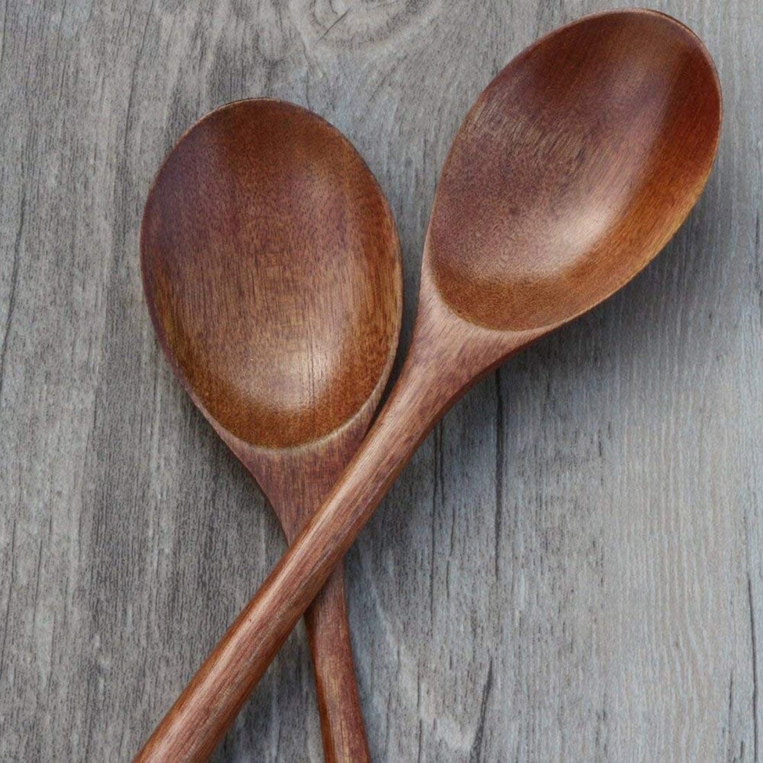 Natürliche Holzlöffel mit langem Stiel - Holzlöffel - Voldeva