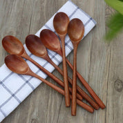 Natürliche Holzlöffel mit langem Stiel - Holzlöffel - Voldeva