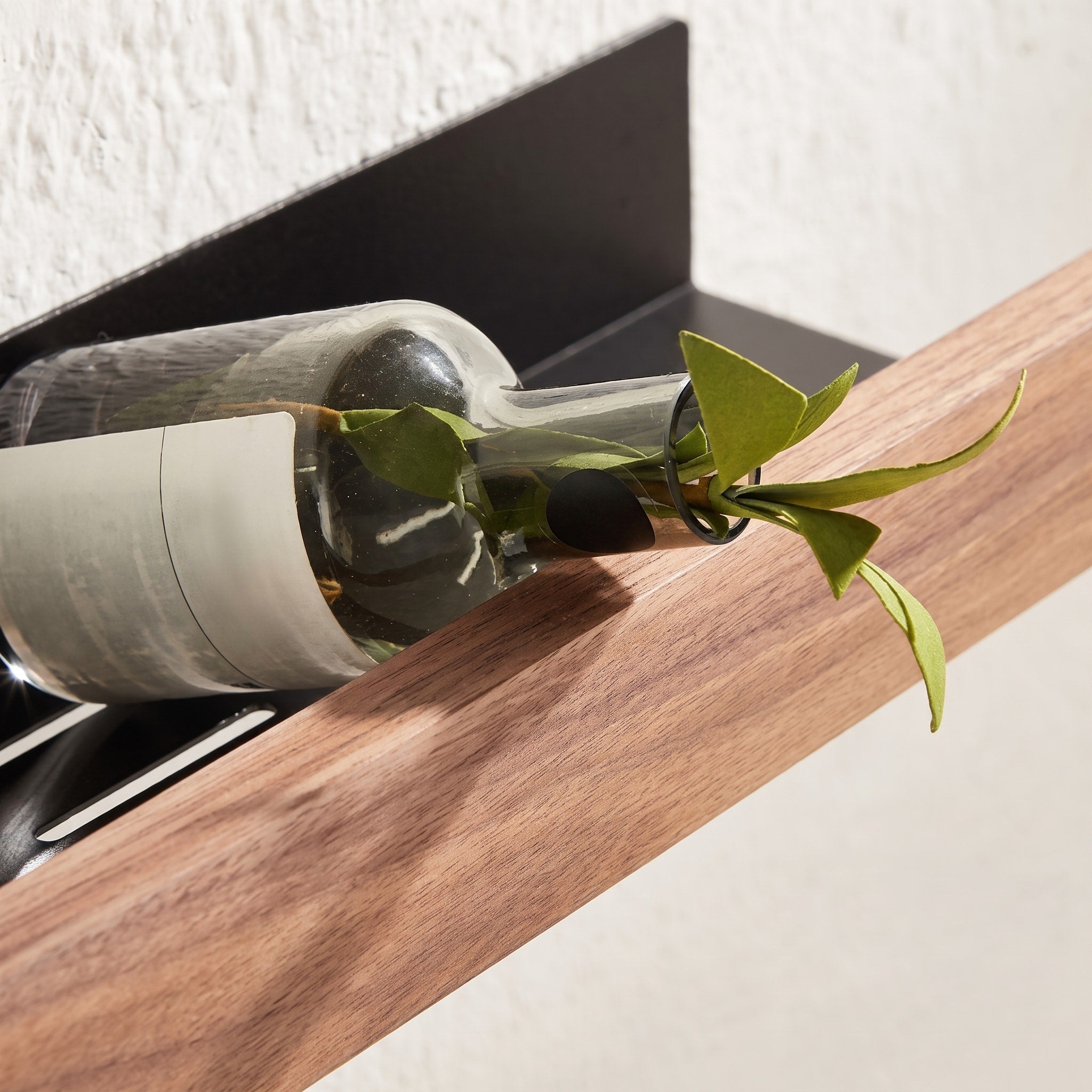 Holzoptik Wandregal Bad ohne Bohren - Rack Wall Shelves & Ledges - Hellbraun - Voldeva
