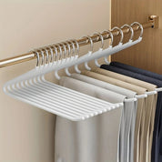 Hosenbügel Mit Z - Form Für Platzsparende Kleiderschrank - Organisation - Wohnzimmer - Weiß - Voldeva