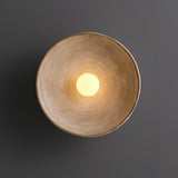 Japanische Holz-Wandleuchte – Minimalistisches rundes LED-Design