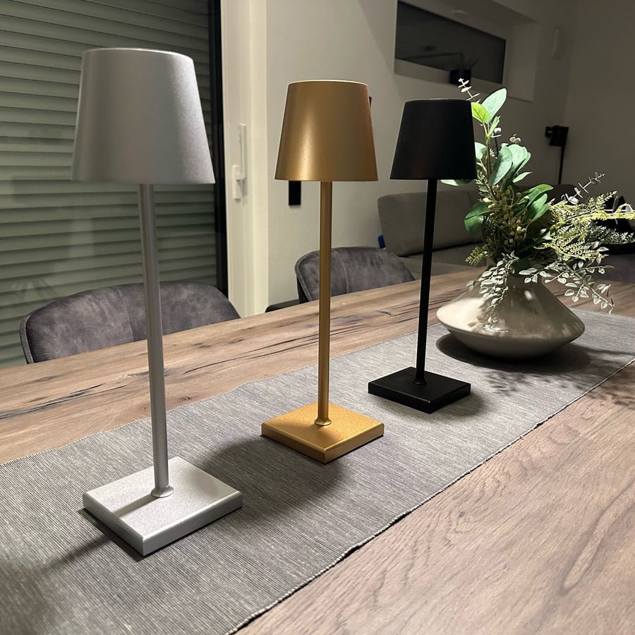 Kabellose Eisen Tischleuchte Wiederaufladbar & Dimmbar - Lampen - Grün - Voldeva