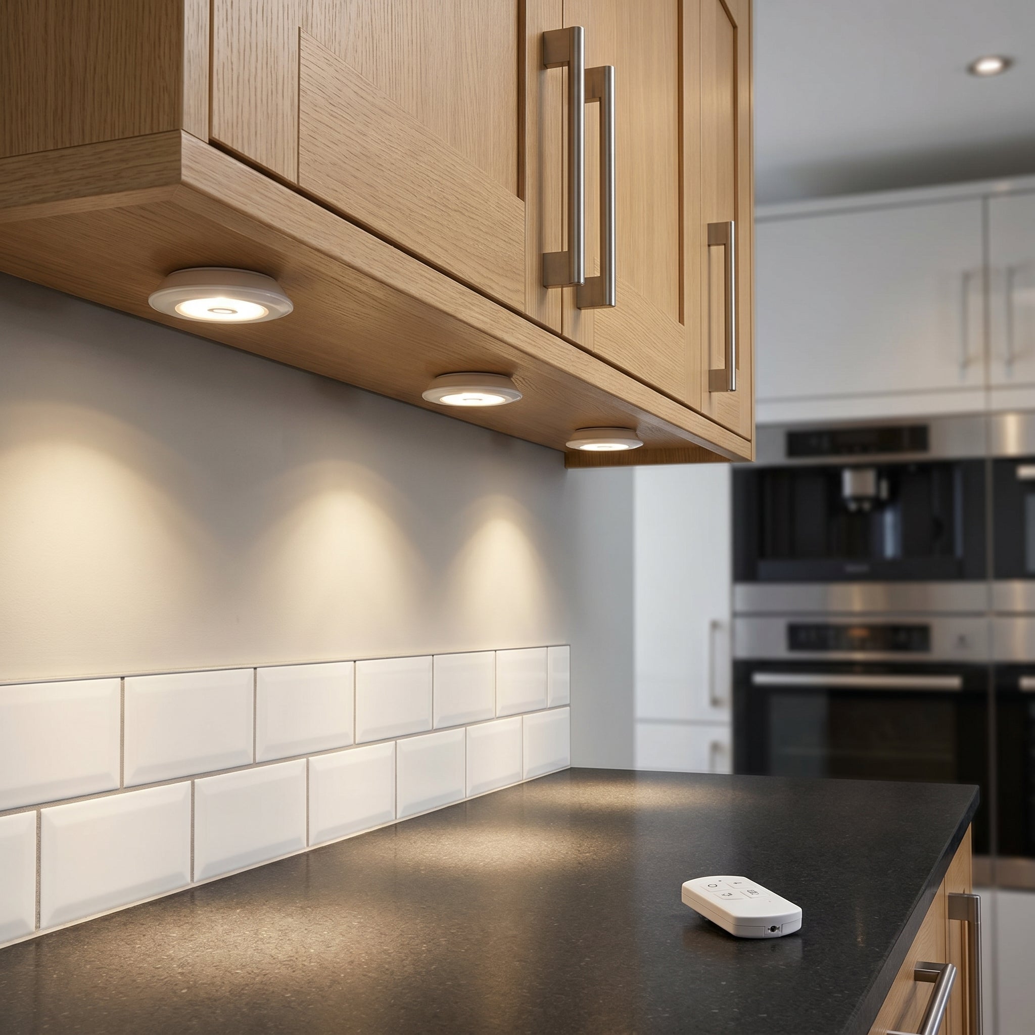 Kabellose LED Schrankleuchten 3 Set mit Fernbedienung - LED - Schrankleuchte - Voldeva