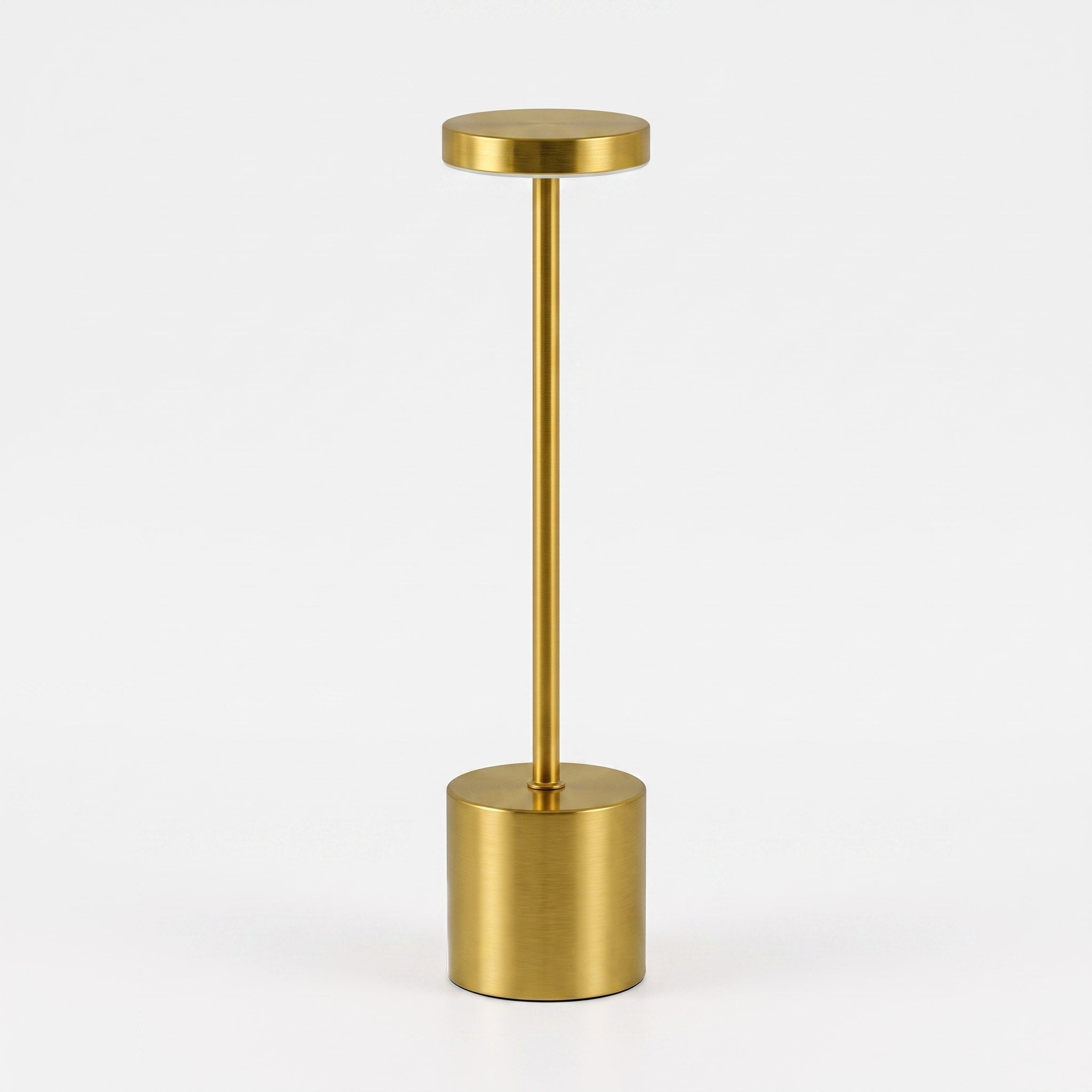 Kabellose LED Tischlampe Akku Metallständer Modernes Design - Table Lamps - Gold - Voldeva