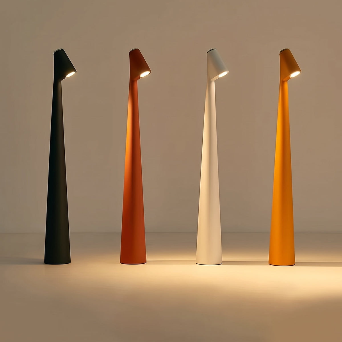 Kabellose LED Tischlampe im Skandinavischen Design - Table Lamps - Orange - Voldeva