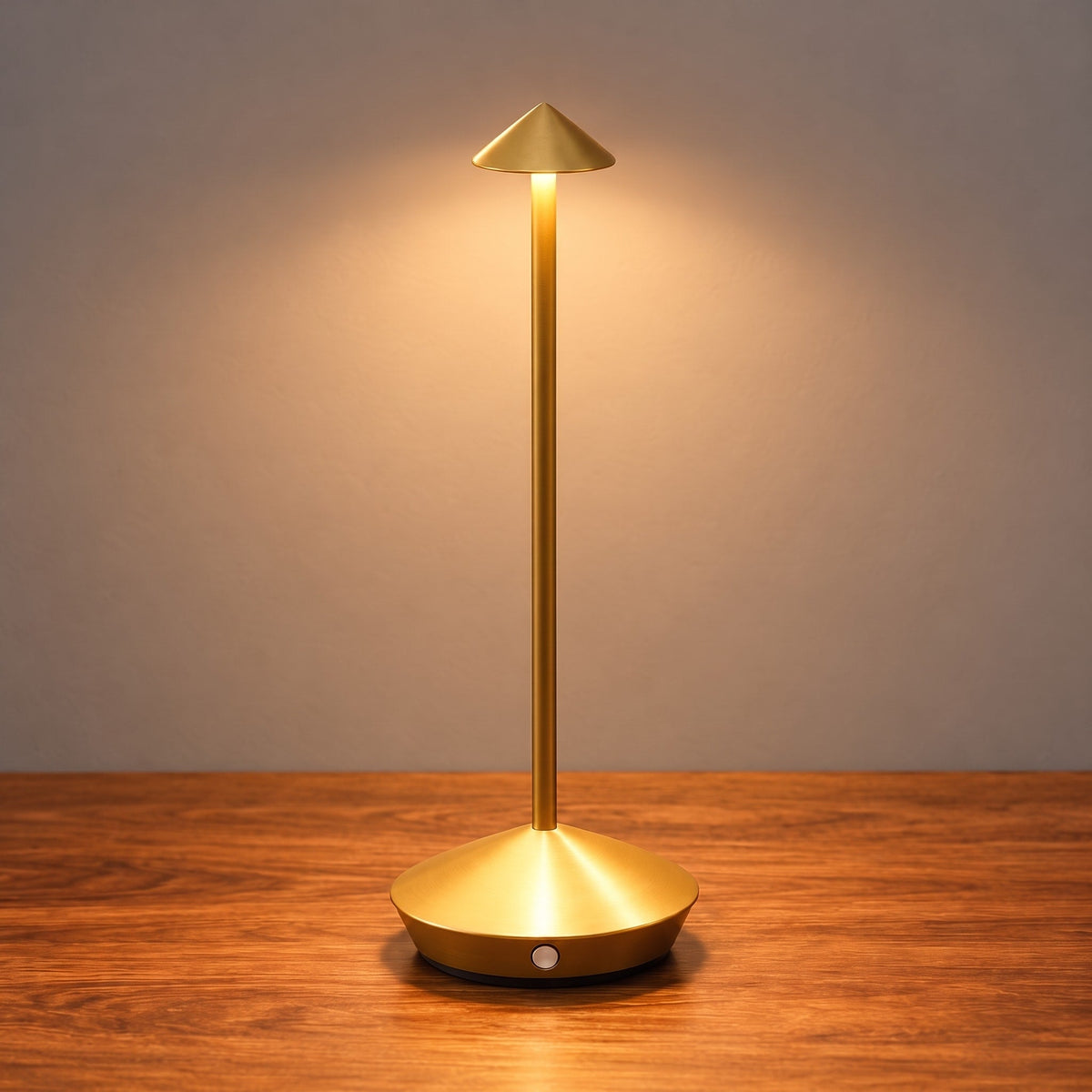 Kabellose LED-Tischlampe in Pilzform mit Touch-Dimmfunktion - Table Lamps - Gold - Voldeva