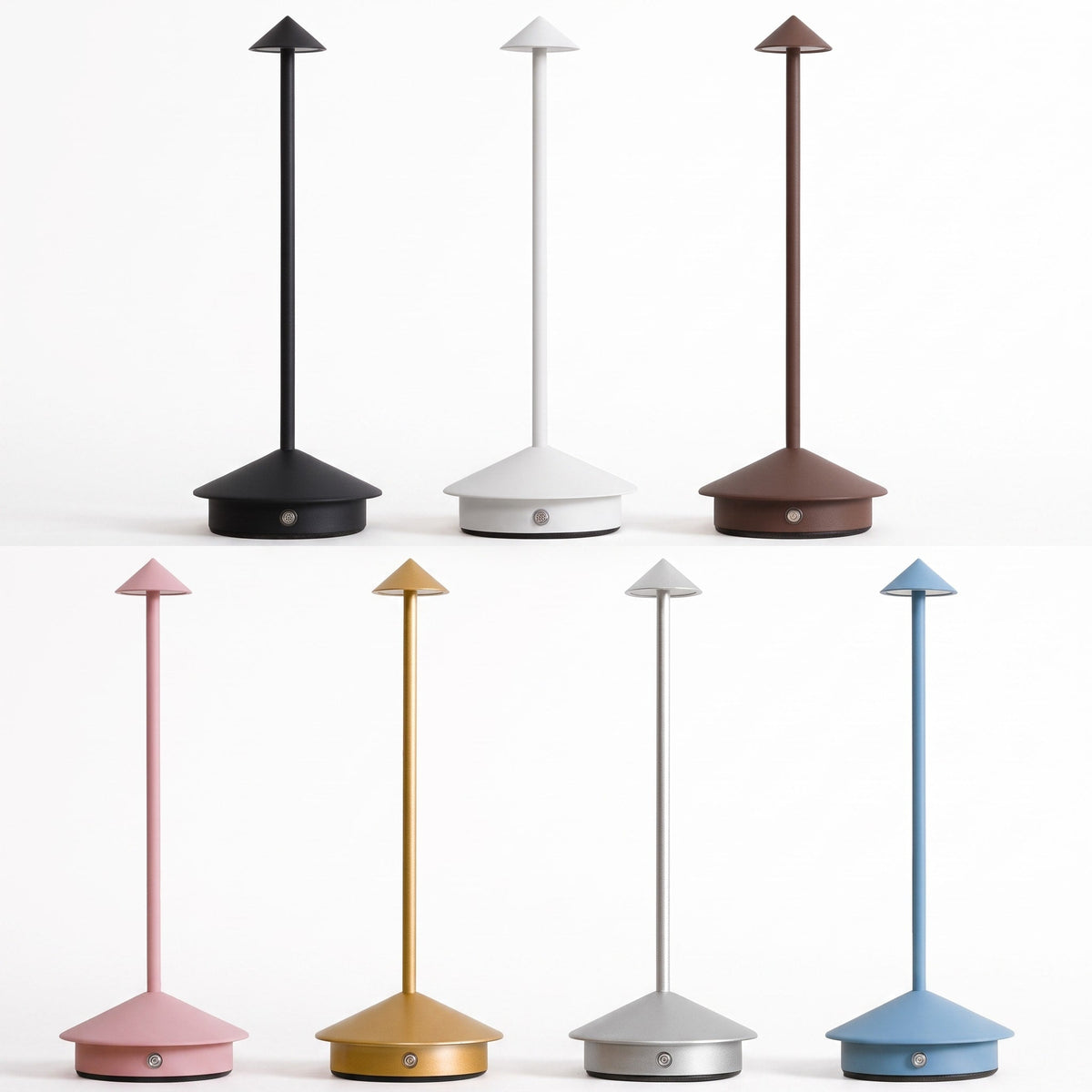 Kabellose LED-Tischlampe in Pilzform mit Touch-Dimmfunktion - Table Lamps - Blau - Voldeva
