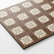 Kaffeemaschinen Unterlage Mit Saugfähigem Design Und Retro - Muster - Küche - Holzkacheln - Voldeva