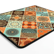 Kaffeemaschinen Unterlage Mit Saugfähigem Design Und Retro - Muster - Küche - Himmelblau Blüte - Voldeva