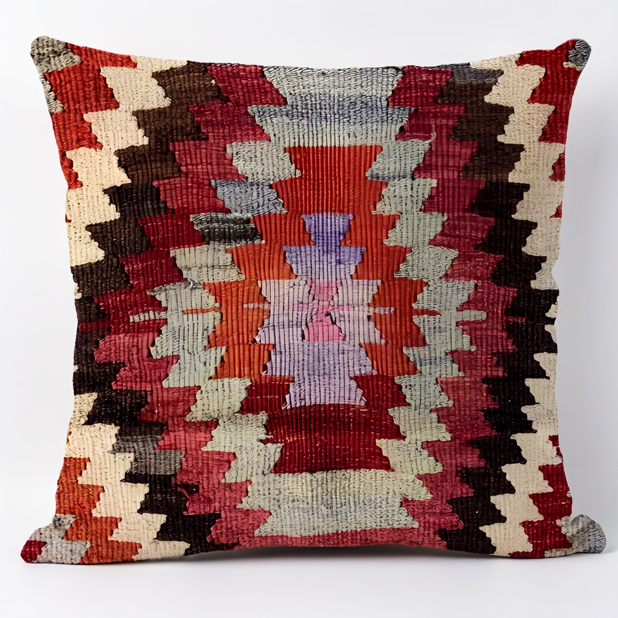Kelim-Kissenbezug mit geometrischem ethnischem Muster - Chair & Sofa Cushion Covers - Aztec - Voldeva