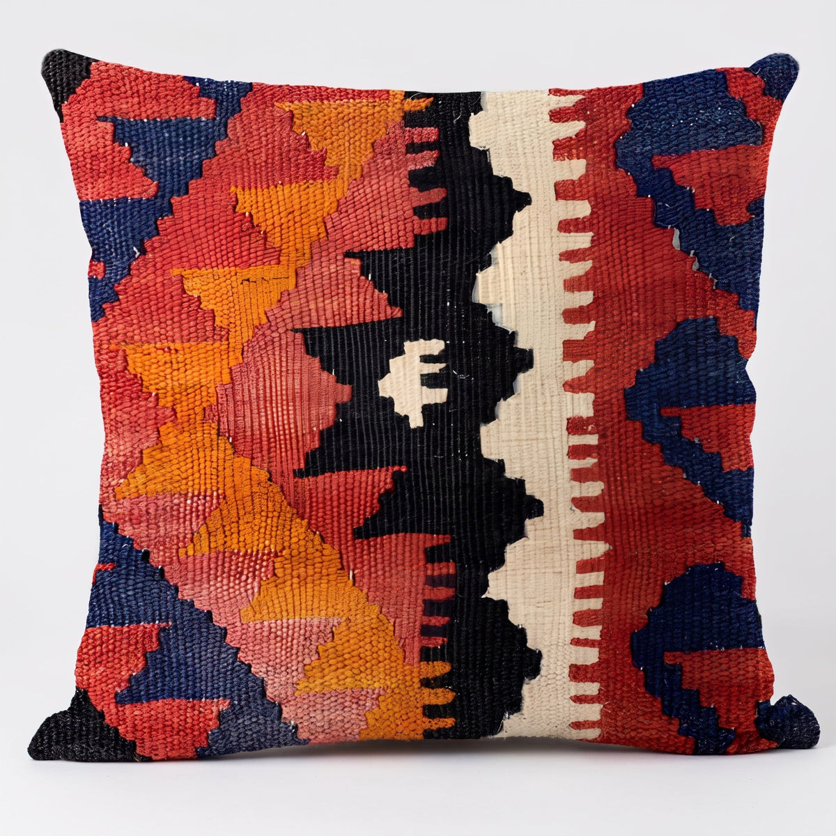 Kelim-Kissenbezug mit geometrischem ethnischem Muster - Chair & Sofa Cushion Covers - Apache - Voldeva