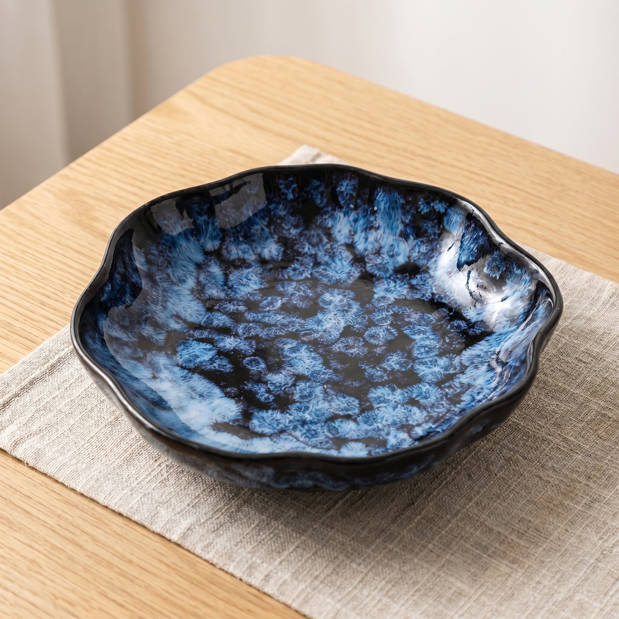 Keramikgeschirr mit reaktiver Glasur - Geschirr - Tiefer Teller (20.32 cm) - Voldeva