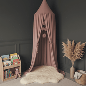 Kinderzimmer Baldachin Lesezelt - Kinder - Sonnensegel - Rosa - Voldeva