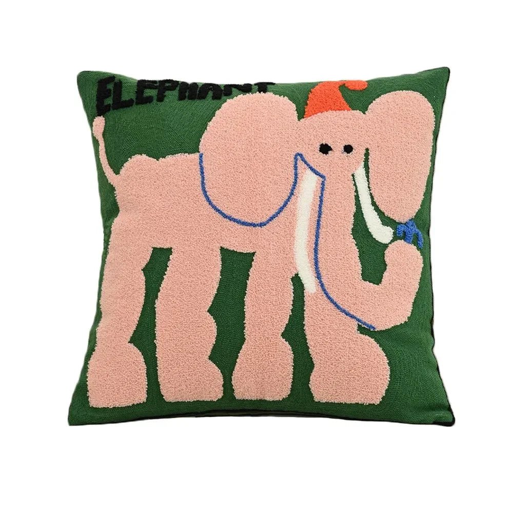 Weicher Kissenbezug mit Tiermotiv - Kissenbezüge - Elefant - Voldeva