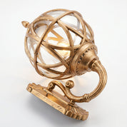 Klassische Außenwandlampe im Globe - Laternen - Stil - Wandleuchte - Bronze - Voldeva