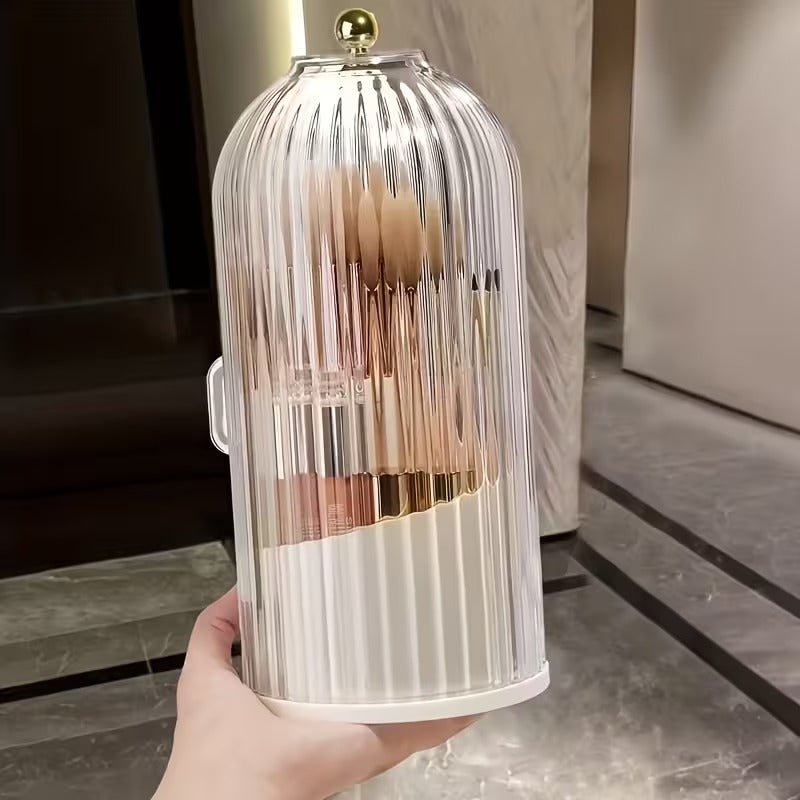 Kosmetik Organizer Mit 360° Drehung Für Pinsel Und Make - up - Veranstalter - Weiß - Voldeva