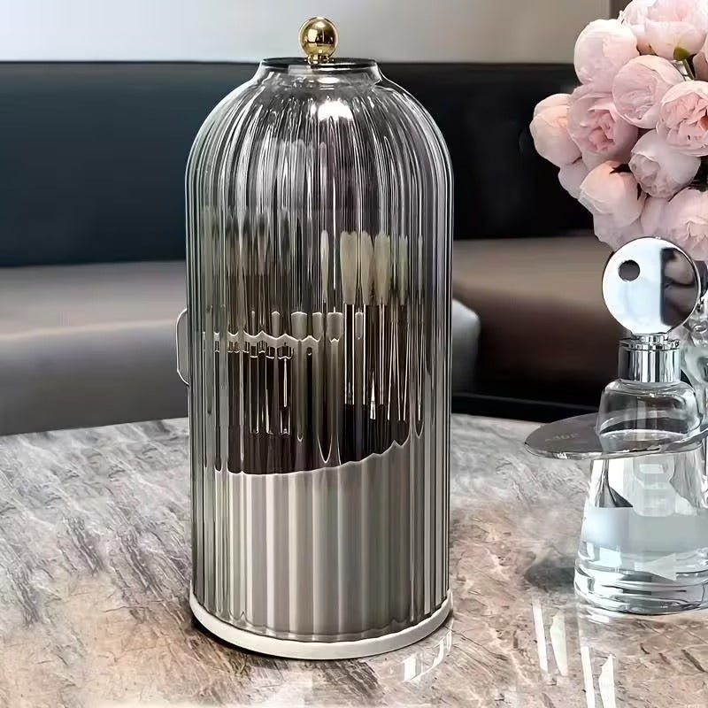 Kosmetik Organizer Mit 360° Drehung Für Pinsel Und Make - up - Veranstalter - Schwarz - Voldeva
