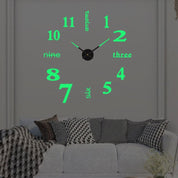Kreative 3D Wanduhr Mit Modernen Ziffern - Uhr - Halb - Leuchtend - Voldeva