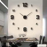 Kreative 3D Wanduhr Mit Modernen Ziffern